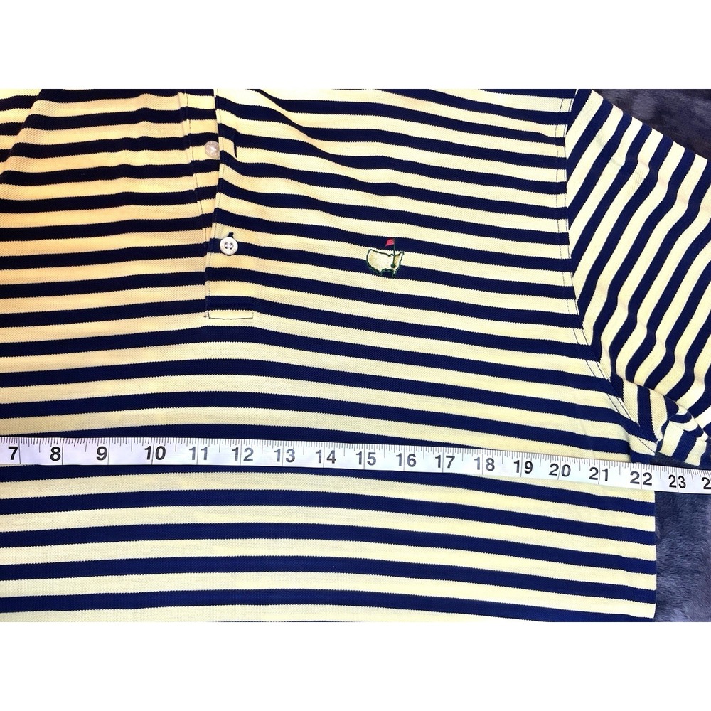 Masters Collection Men's Short Sleeve Striped Golf Polo Shirt Size Large‎ - Picture 4 of 7